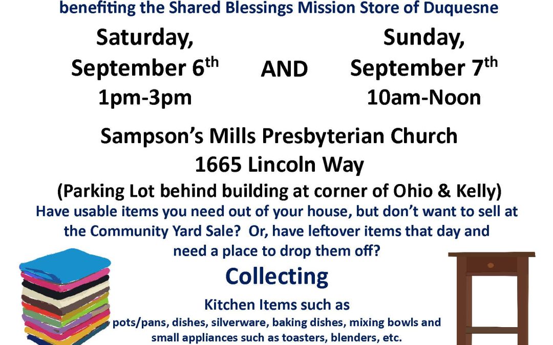 Housewares Collection September 6th