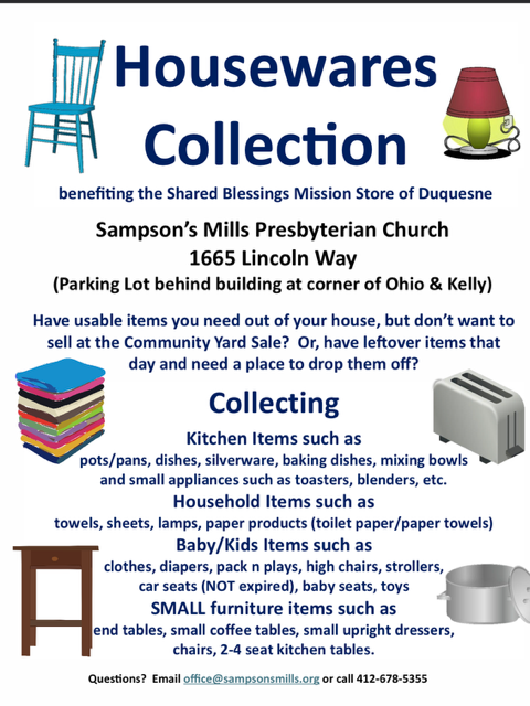 Housewares Collection June 20th